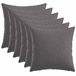vidaXL Kussensloop 6 stuks Lichtgrijs 35 x 35 cm Katoensatijn