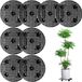 Unyqoos® Set de 8 supports de plantes en plastique avec structure en treillis pour un drainage optimal