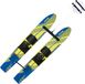 VEVOR Ski nautique Combo ski d'entraînement avec fixations réglables X-7 - Jaune/Bleu/Noir - 116/140