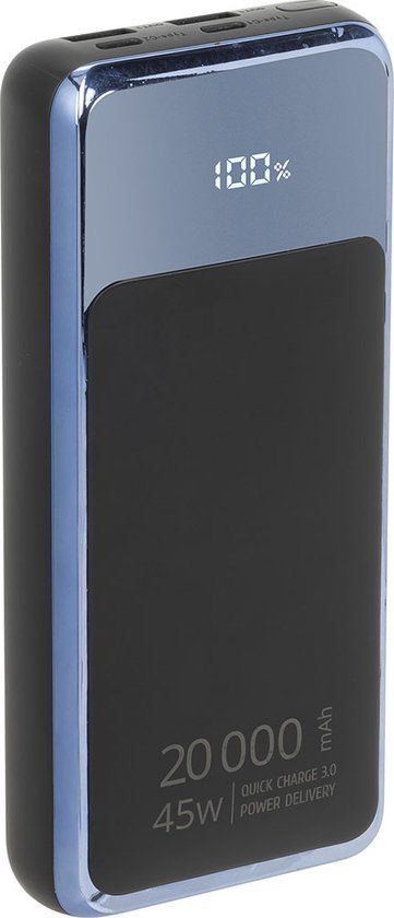 Riva Case Va1075 20000mah Powerbank Zwart