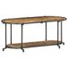 VidaXL TV meubel & entertainment center Zwart, Bruin Metaal, Hout 420 mm x 400 mm
