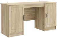 vidaXL Bureau Sonoma Eiken 142,5 x 50 x 75 cm Bewerkt hout