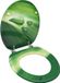 vidaXL Toiletbril met deksel waterdruppel MDF groen