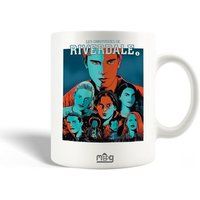 Riverdale Keramische mok maniacase, Riverdale Poster Logo BlancBleu