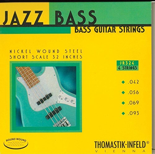 Thomastik snaren voor E-Bass Jazz Bass serie nikkel rond wound Roundcore 4-string rond wond. short scale 32"