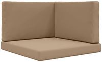vidaXL Buitenbankkussen Polyester Taupe 80 x 80 cm