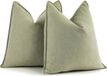 Merkloos Kussenhoezen Set - Decoratieve Kussens - Woonkamer Opfrissen - Zachte Chenille Stof - 55x55 cm - Meerdere Kleuren