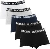 Björn Borg Meisjes Cotton Stretch 5P Mini Boxershorts Basic Multi