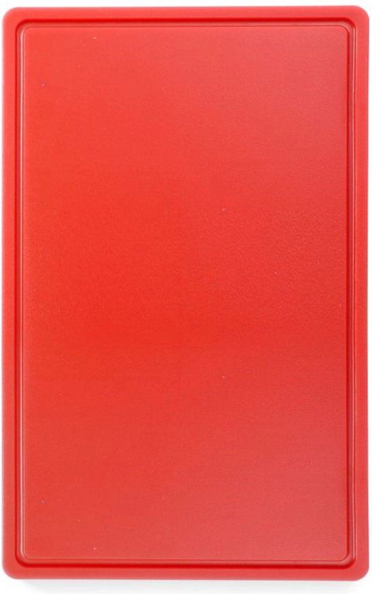 Hendi Snijplank HACCP - Gastronorm 1/1 - Rood - 530x325 mm - HDPE - Dubbelzijdig
