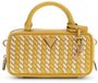 GUESS Kora Mini Box Satchel Handtas Schoudertas Honey