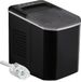 Happiq Machine à glaçons professionnelle - Électrique - Portable - Inox - Glaçons variés - Noir