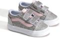Vans Old Skool V Schoenen Glitter Silver / Pale Petal EU 31 Kinderen