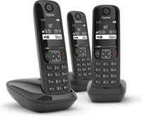 Gigaset AS690 Trio - DECT-telefoon - Zwart