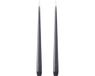 Ester & Erik Bougie conique à LED 30cm ardoise foncée set de 2