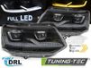VW T5.1 phares LED, LED complets, noir avec accents chromés, avec feux de jour à LED