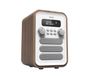 Denver DAB-48WHITE - Radio DAB+/FM - Bluetooth - Blanc/Bois