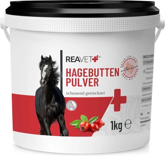 ReaVET - Rozenbottel Poeder - 1000g - Voor Paarden, Honden & Katten
