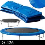 Monzana Trampoline Beschermrand - PVC UV Bestendig 426cm - Blauw