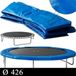 Monzana Trampoline Beschermrand - PVC UV Bestendig 426cm - Blauw