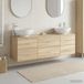 Maison Exclusive Ensemble de meubles de salle de bain "Exclusive" - 3 pièces, chêne Sonoma, 161 x 44,5 x 80 cm