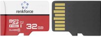 Renkforce RF-mSDHC-32GB microSDHC-kaart 32 GB Class 10, UHS-Class 1, UHS-I Incl. SD-adapter