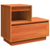 vidaXL Nachtkastje Wasbruin 60 x 34 x 51 cm Bewerkt hout