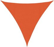 vidaXL Zonnezeil 160 g/m² 4x4x4 m HDPE oranje
