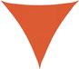 vidaXL Zonnezeil 160 g/m² 4x4x4 m HDPE oranje