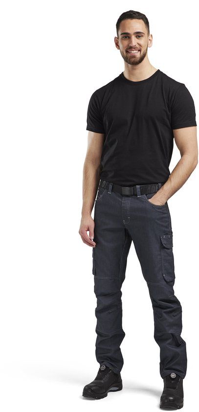 Blåkläder Service werkbroek denim stretch 1439-1141 - Marineblauw - C56