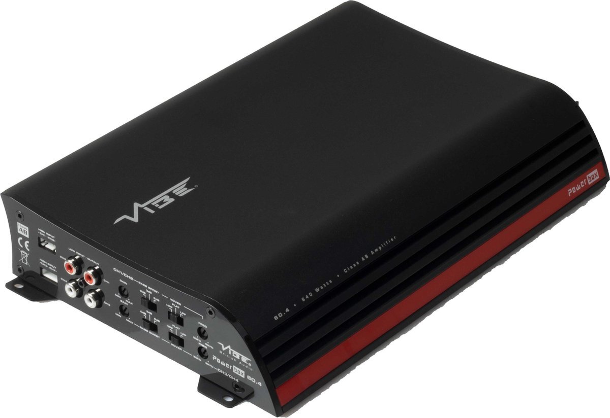 VIBE - Powerbox 60.4 - 4 Kanaals Versterker - 640Watt