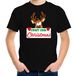 Bellatio Decorations Crazy cool Christmas Kerst t-shirt zwart voor kinderen M (116-134)