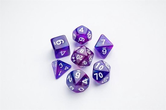 GameGenic RPG Dice Set - Galaxy Series Nebula (7 stuks)