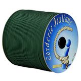 Paracord Corderie Italiane Paracord 550 Type III Basic, donkergroen 4 mm - 200 m, kern 7 draden, 100% Made in Italy
