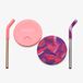 Klean Kanteen Couvercle à paille 2 pièces - Gobelet enfant Rose Tie Dye