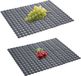 Azomor® Tapis de protection réglable pour évier de cuisine avec motif à pois et option de découpe - Gris