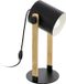 EGLO Hornwood Tafellamp - 1 lichts - 42cm - E27 - Hout/zwart - FSC Hout