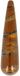 Patipada Massage griffel 7.5 cm Tijgeroog - bruin - 7.5 cm