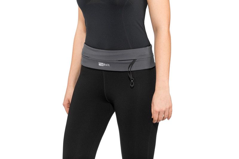 FlipBelt Zipper Fitness Belt - carbon - grijs