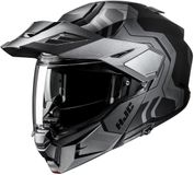 HJC i80 Velly Noir Gris Casque de moto d'aventure