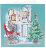 Craft Buddy Happy Xmas! 18x18cm Crystal Art Card