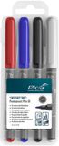 Pica Classic 534/04 Marqueur permanent Lot de 4 Couleurs Moyenne 1,0 mm