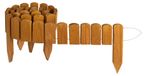 Creative Home Bordure de pelouse Bordure en bois 200 x 10 cm (Lxl) naturel