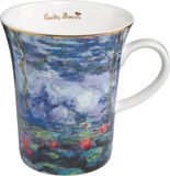 Goebel Claude Monet Koffie / Thee Mok Waterlelies met wilg Beker Porselein 400ml