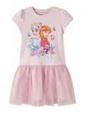 NAME IT Jurk 'NMFMemma Frozen' lichtblauw / donkeroranje / pink / rosa