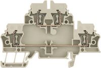 Weidmüller 1674300000-50 Klem 2-etages Spanveer Donkerbeige 50 stuk(s)