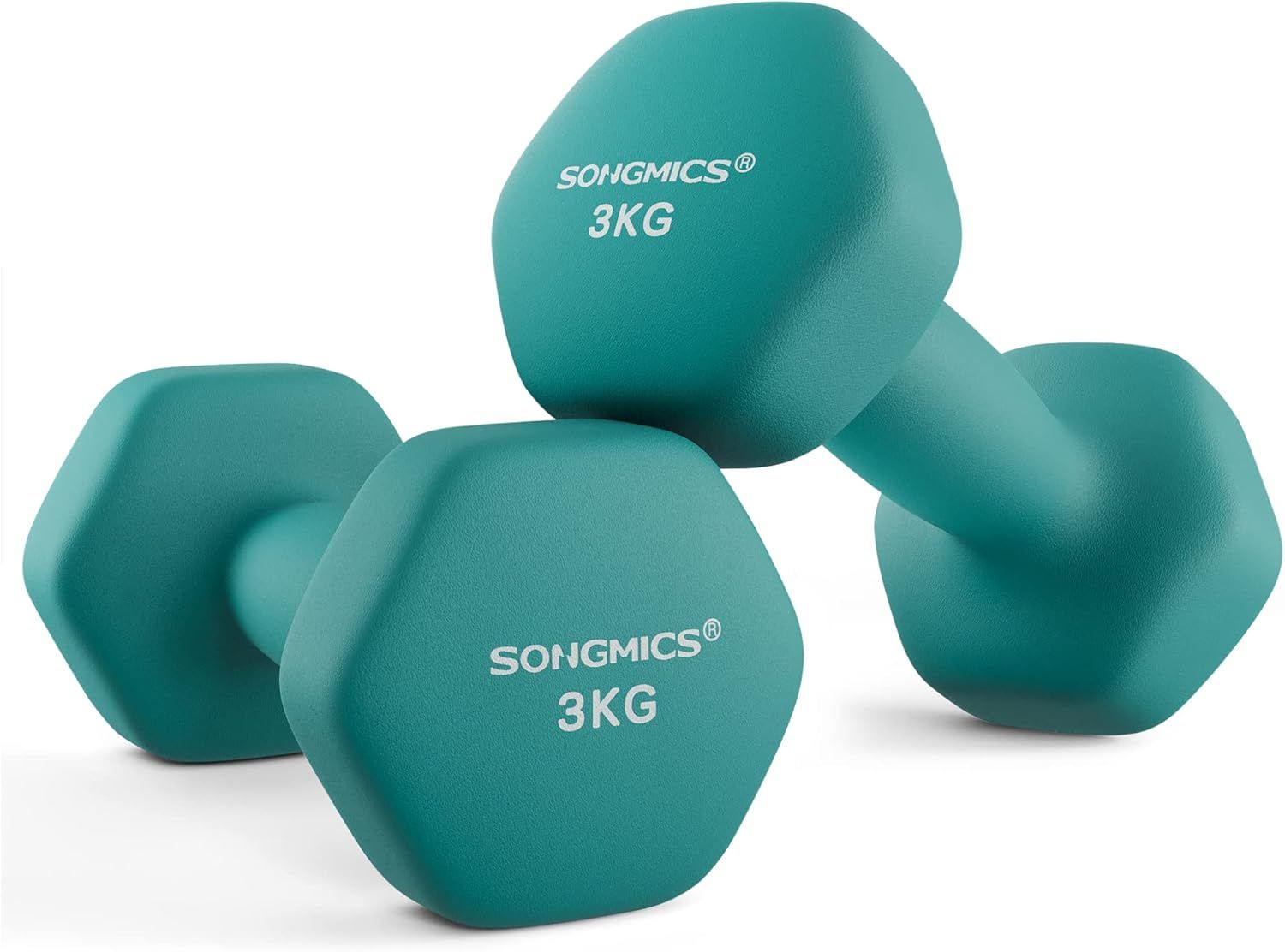 Songmics Dumbbells Set - 2 x 3 kg - Neoprene Coating