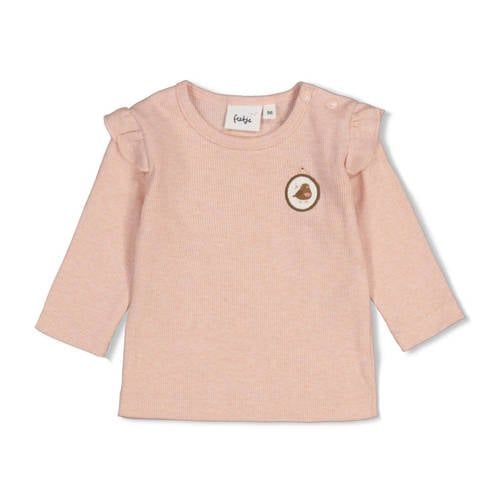 Feetje longsleeve Fall in Love - lichtroze