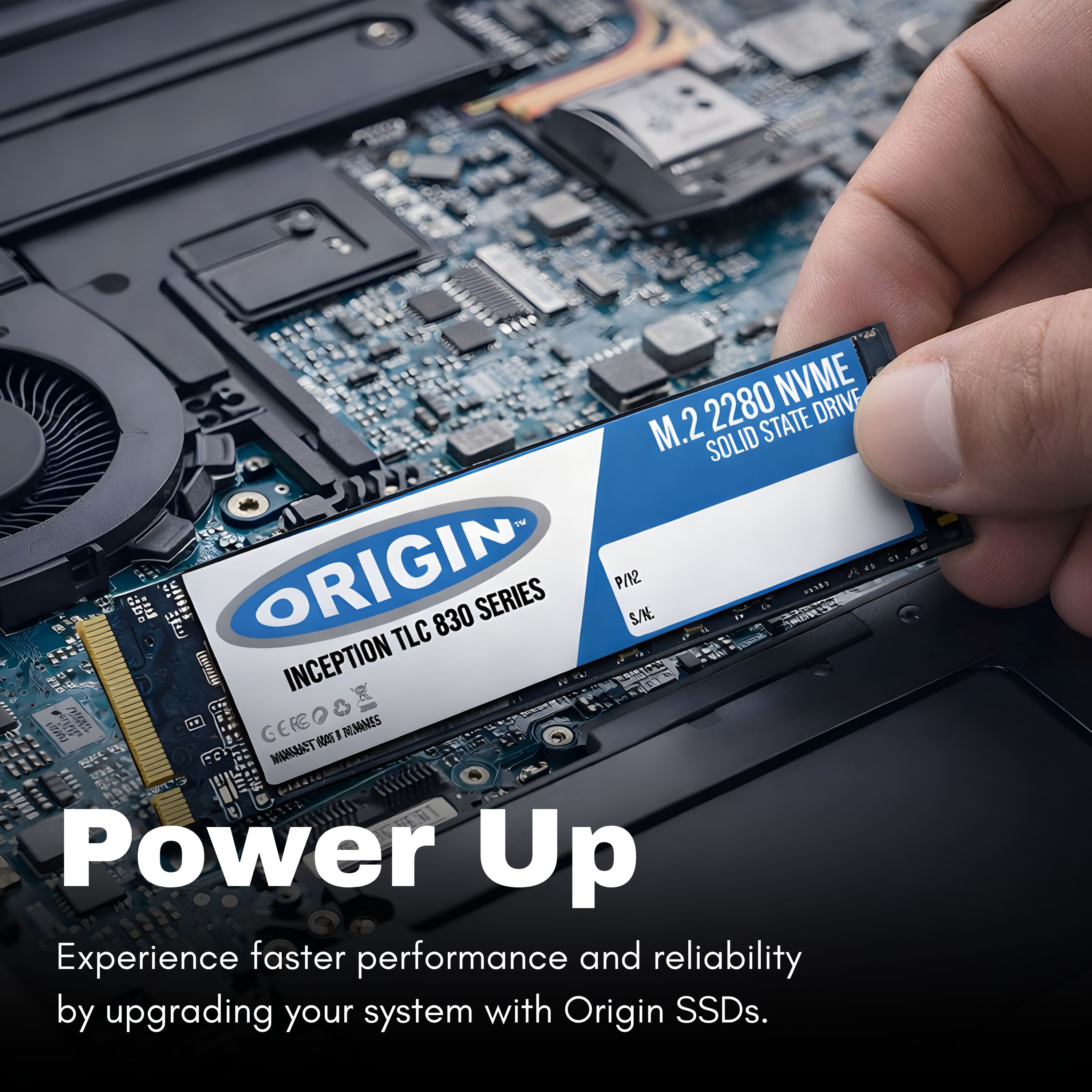 Origin Storage OTLC1TB3DNVMEM.2/80 interne solid state drive 1 TB M.2 PCI Express 3.0 NVMe 3D TLC