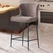 Unitra Tabouret de bar Bouclé Alpha Sable