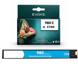 Evoke Compatible Ink for HP 980C Cyan OJ Enterprise X555 MFP X585